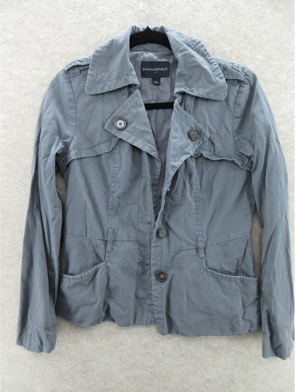 Banana Republic Gray Utility/Trench Jacket, S